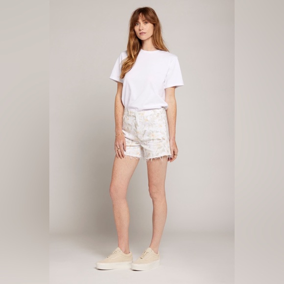 NWT Current/Elliott The Escapade High Waist Denim Cutoff Shorts Size 31 - Picture 5 of 13